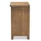 Baxton Studio Clement Oak Finished 2-Drawer Wood Spindle Nightstand 162-10555 - alternate 7
